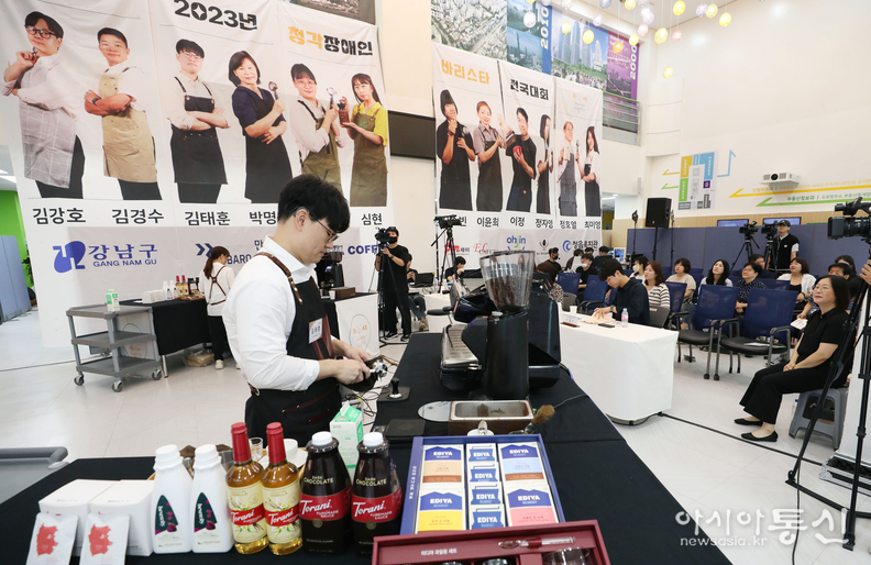 지난해 9월 2일 열린 청각장애인 바리스타 전국대회