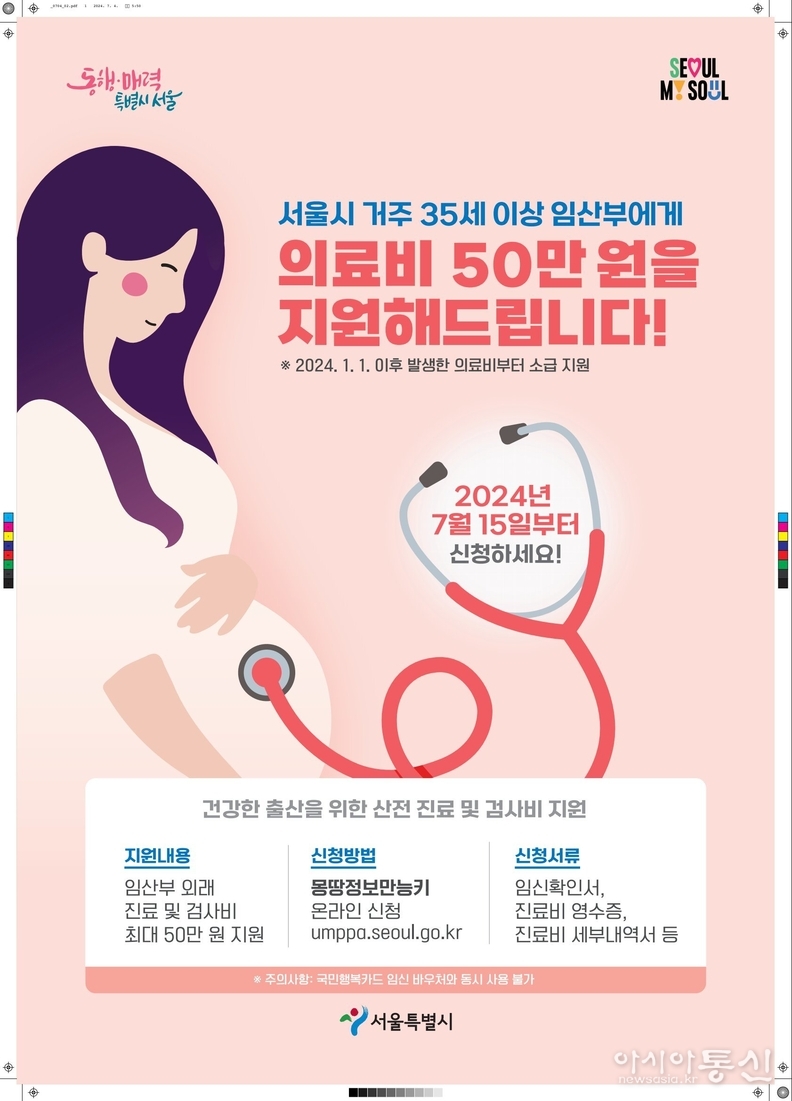 임산부 지원사업 포스터