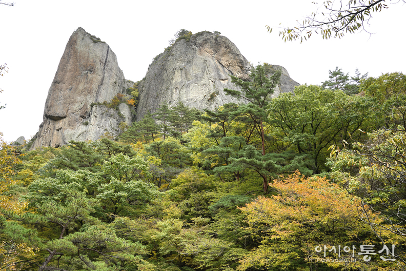 경상북도 청송군, "주왕산 기암괴석 & 가을(세계 유네스코 지질공원)"> 김광부 기자