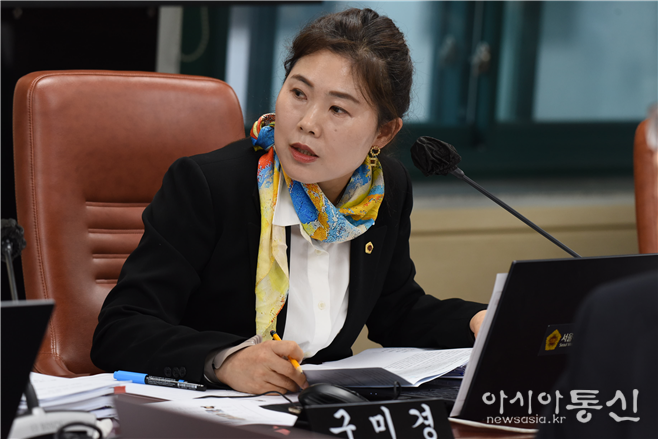 <strong>서울특별시의회 구미경 의원(국민의힘, 성동 제2선거구) 의정 활동 모습.</strong>