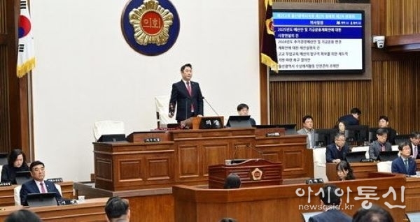 울산시의회 제252차 예결위특별위원회 광경