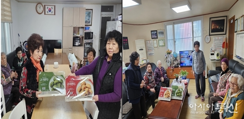백청우 칼국수 본점이 만두를 후원하고 있다