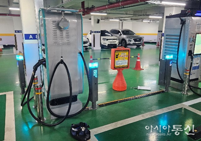 포이초등학교 공영주차장 전기차 충전시설