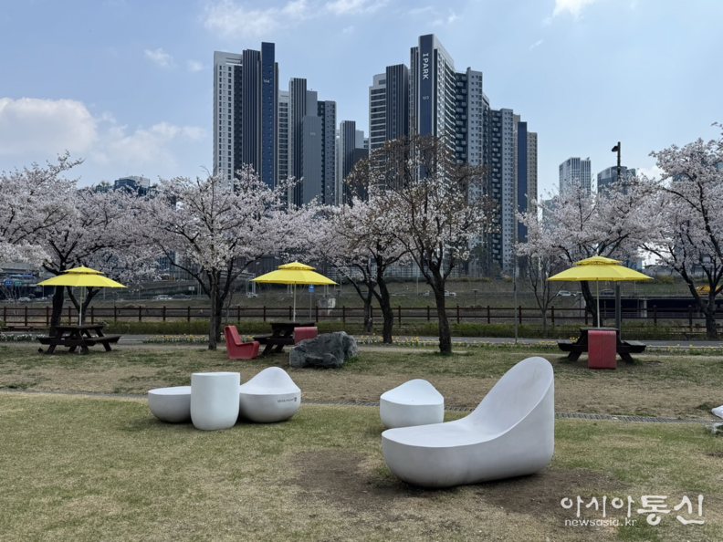 중랑천 피크닉정원(행당동 81-1 일대)