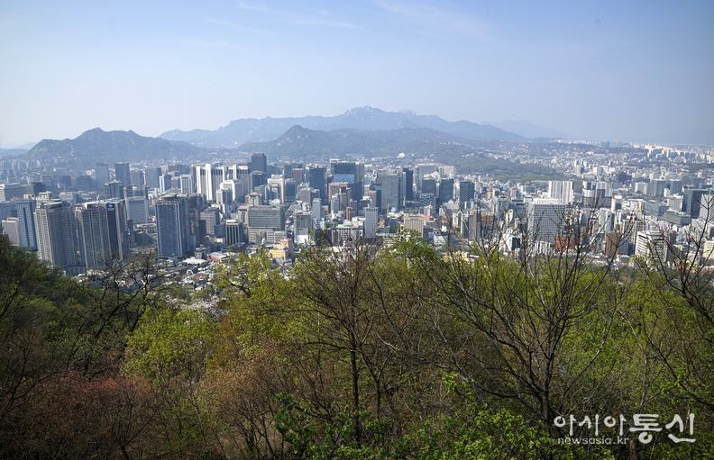<서울시 중구, <strong>"남산 전망대에서 바라본 서울시 전경"</strong>> 김광부 기자