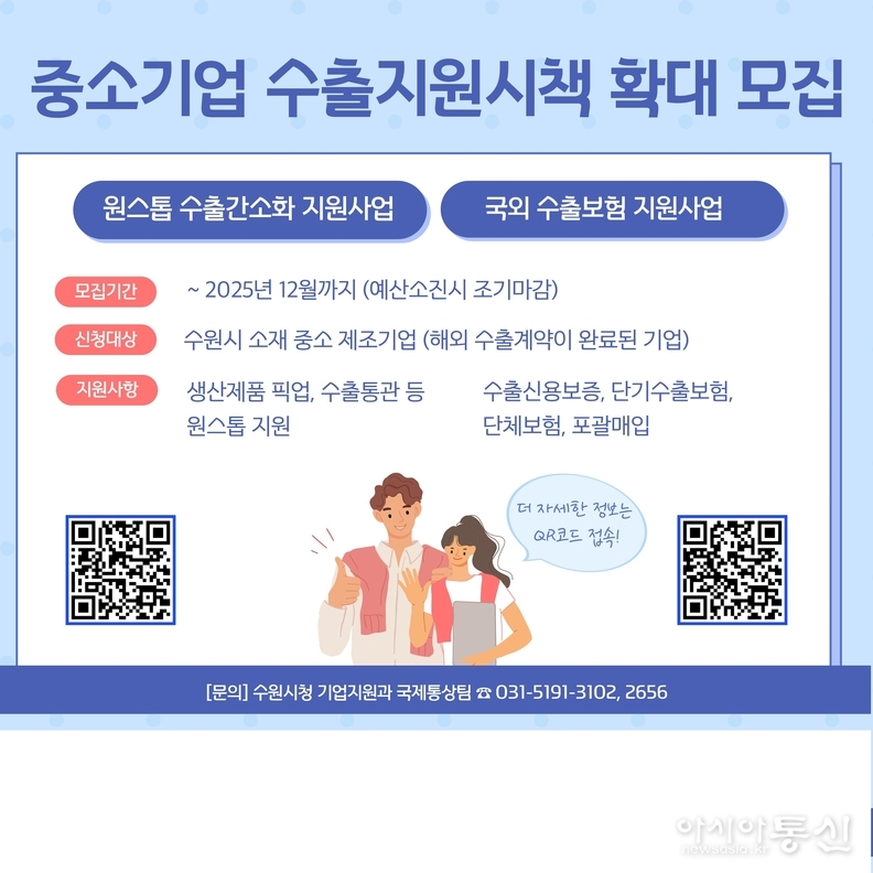 수출 중소기업 지원 홍보물