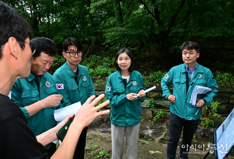 최호정 의장, 산사태 취약 지역 현장점검