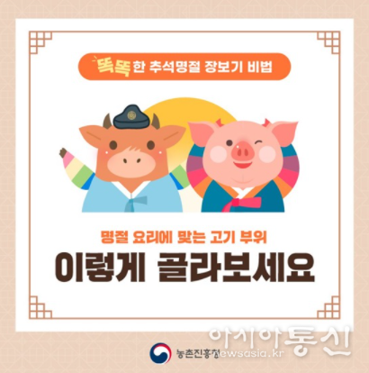 ‘맛있는 추석 상차림’ 소·돼지고기 부위별 고르기와 보관법