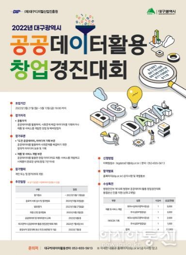 대구시 넥스트 유니콘 기업의 꿈, 공공데이터로 이루세요!