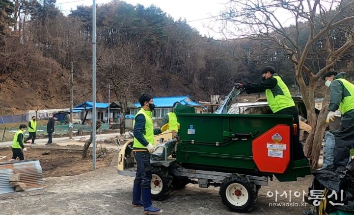 울진군 산불피해지역 적기 영농추진 총력