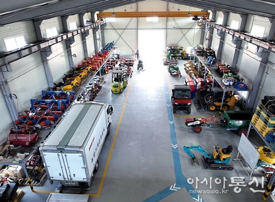 임대농기계 입출고 운영 사진