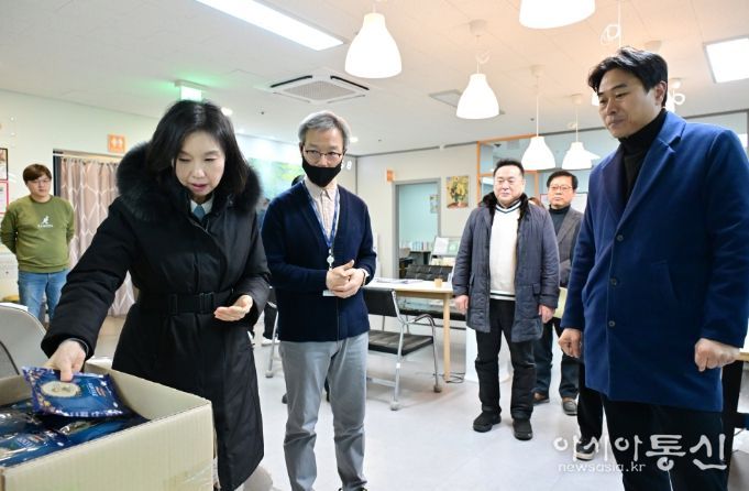 이동노동자 쉼터 방문한 최호정 의장