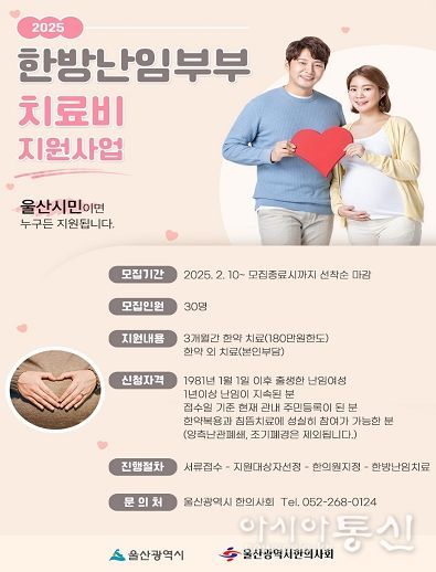 2025년 한방난임부부 치료비 지원사업 포스터