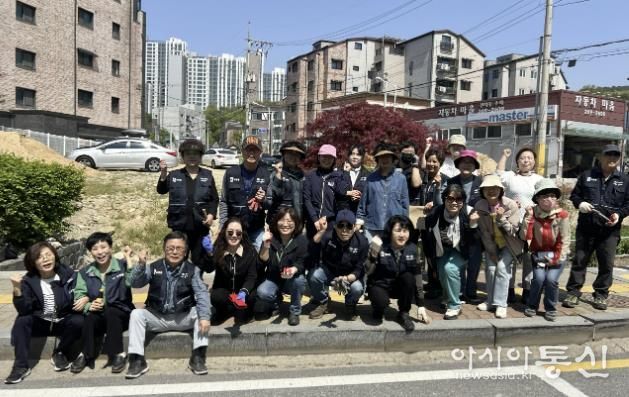 수원시 장안구 파장동, 봄맞이 손바닥정원 정비