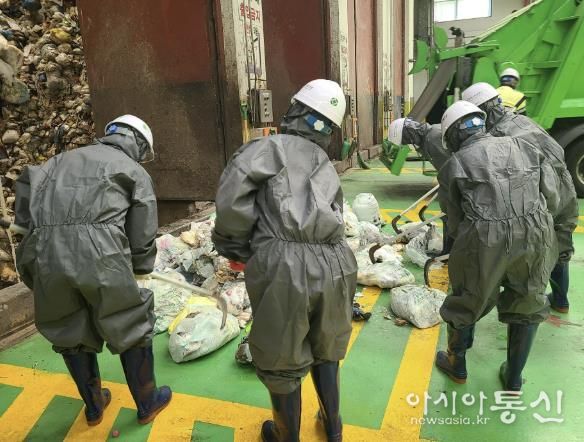 수원시 영통구 광교1동, 주민참여 자원회수시설 생활폐기물 샘플링 실시