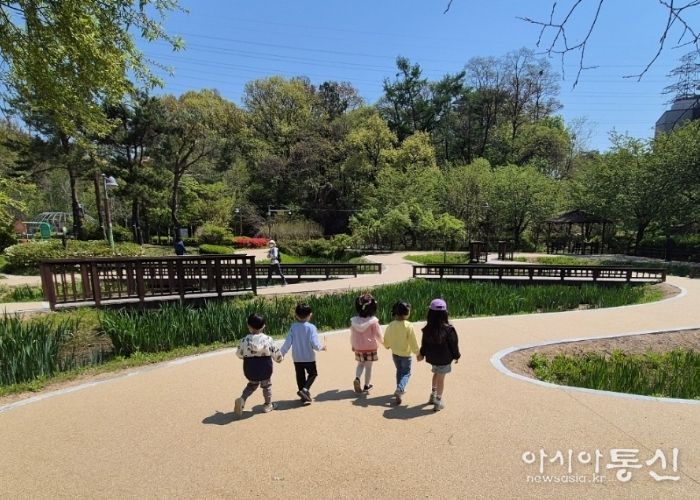 수원시 장안구, 밤밭청개구리공원 리모델링 완료