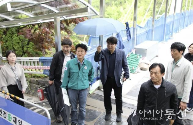 수원시 권선구, 빗속에도 구운·입북동 사업 현장점검 실시해