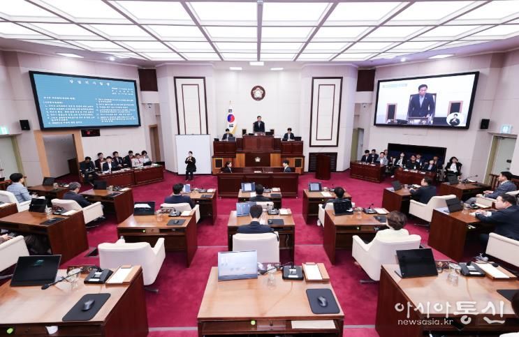 제291회 구미시의회 임시회 전경