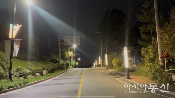 포천아트밸리 진입도로 야간경관 사업으로 야간관광 환경 개선