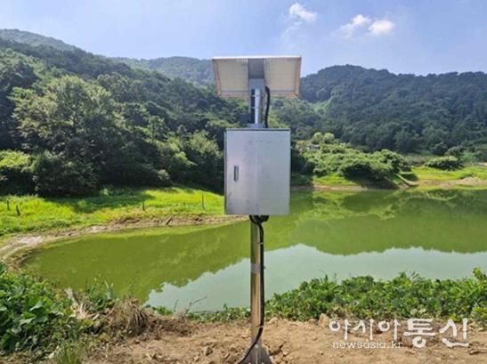 수위계측기 설치 사진