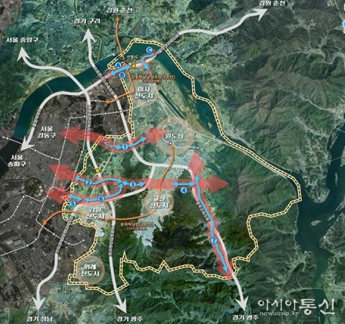 하남시, 7개 광역도로망 확충 본격화… ‘서울 30분 도시’ 완성 박차