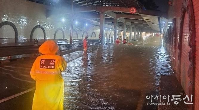 2022년 8월 9일 침수 피해가 발생했던 고색지하차도