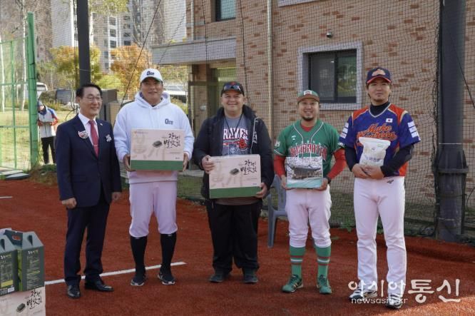 홍성군·김태균, 3개국 유소년 야구교류 '눈길'