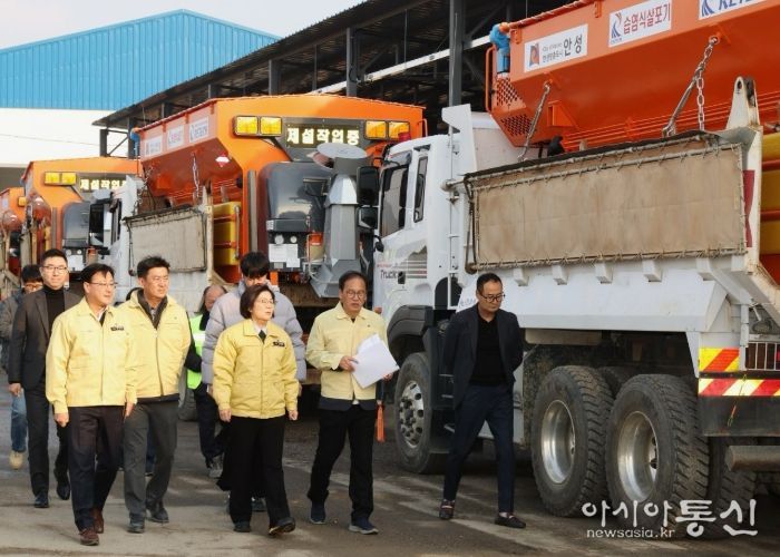 김보라 시장, 제설작업장 점검…현장 대응력 높인다