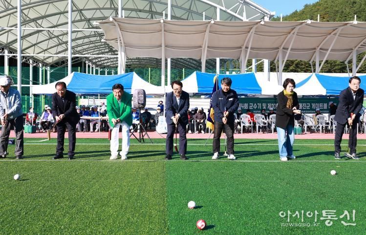 울진군수기 12개 종목 중 5개 종목이 성황리에 마무리되었다.(울진군수기 게이트볼대회)