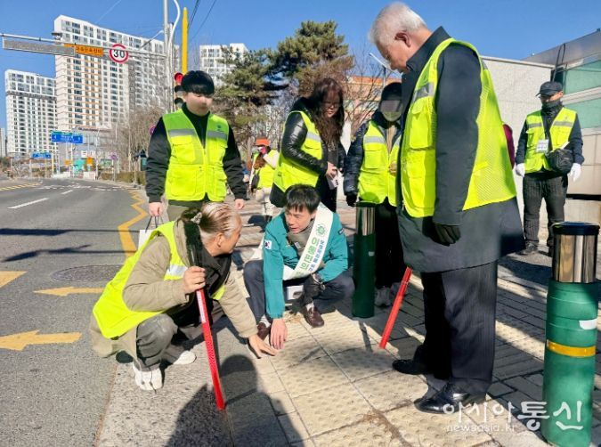 백현조 산업건설위원장, 북구지역 보행약자 이동편의ㆍ안전시설 실태점검