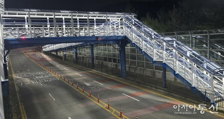 오산시, 가수초 보도육교·매홀중 통학로 캐노피 설치 완료…학생 안전·보행 환경 크게 개선