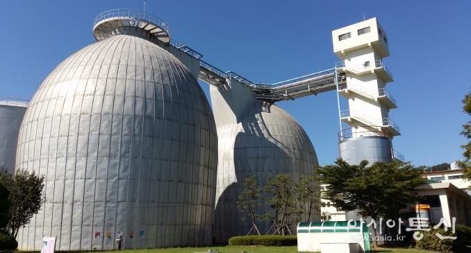 덕동물재생센터 소화조전경