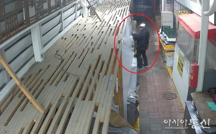 불 꺼진 가게에서 음식 슬쩍하려다, 중구 CCTV통합관제센터에 덜미