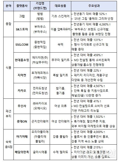 플랫폼사별 우수 사례