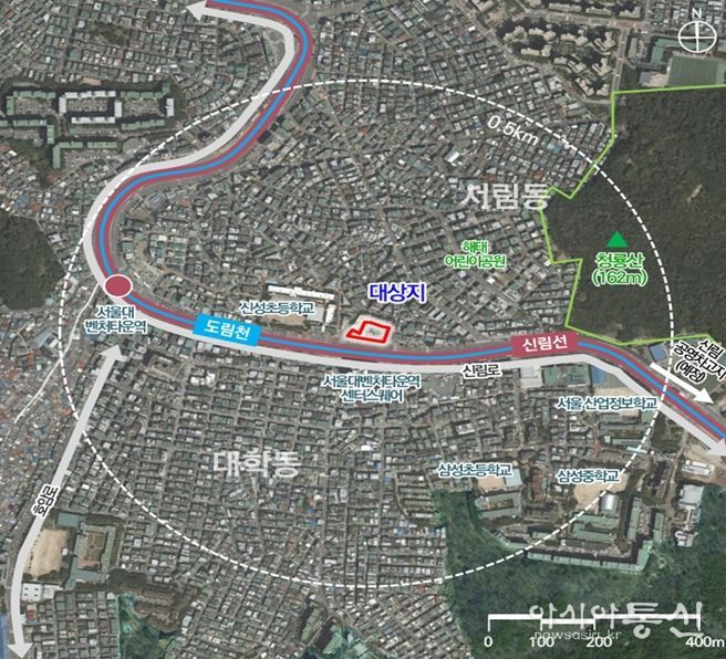 위치도 (관악구 신림동 131-6번지 일대)