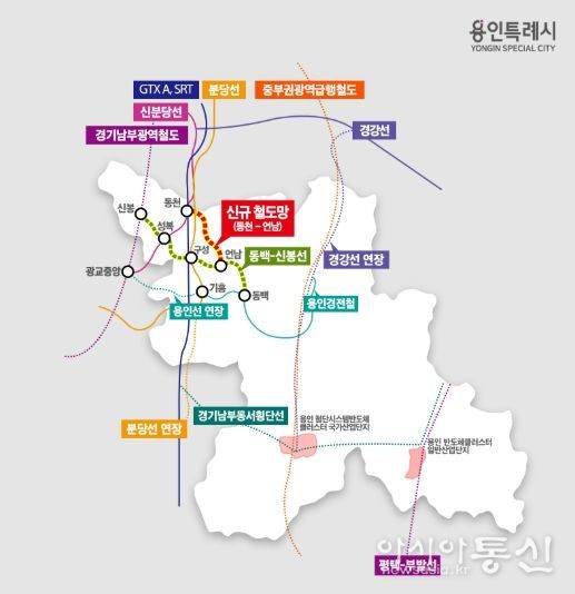 용인특례시추진철도사업