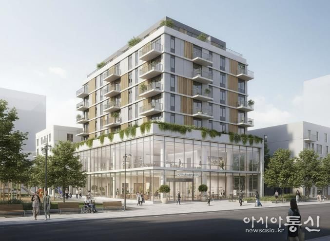 성남시 중원구 하대원동 15번지 일원에 건립하는 고령자 복지주택 조감도