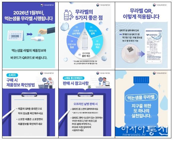 먹는샘물 무라벨 의무화