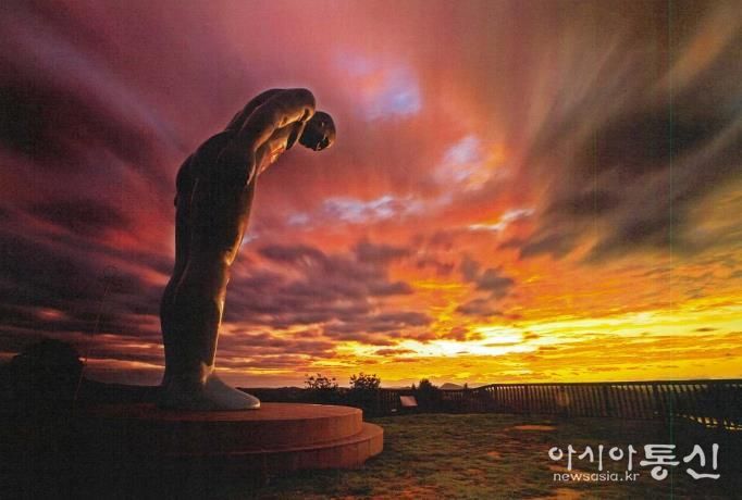 그리팅맨(옥녀봉 일몰)