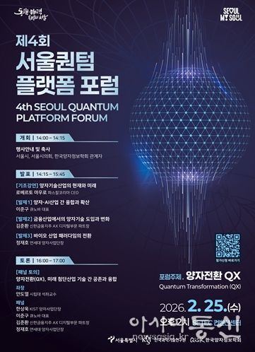 「제4회 서울퀀텀플랫폼 포럼」포스터